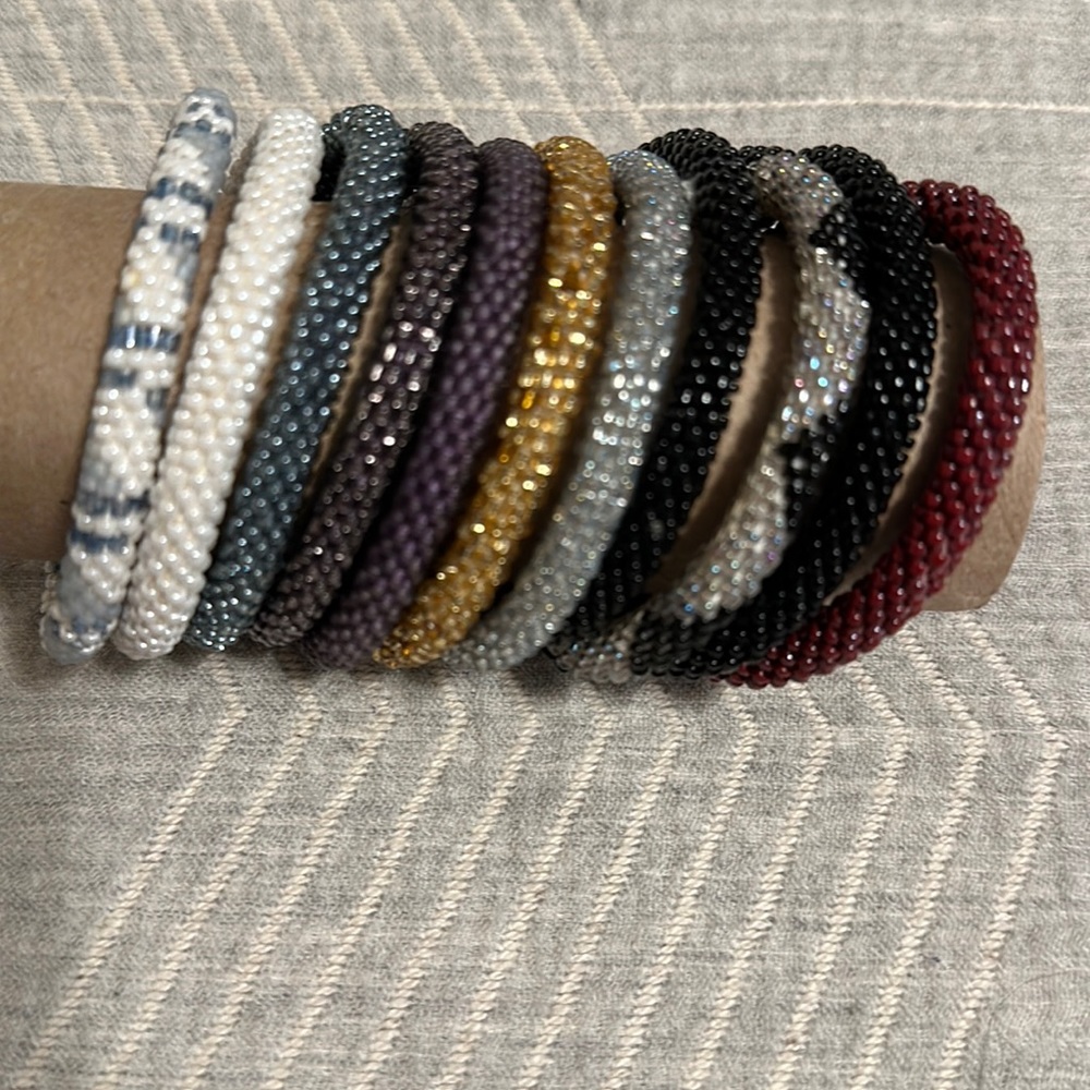 EUC LILY AND LAURA Beaded Bracelets,  Bundle of 11 Bracelets